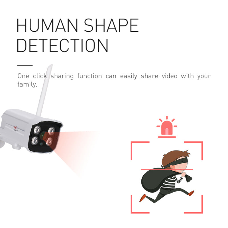 Tuya Smart 4CH Wireless 1080P NVR Kit Outdoor Security CCTV WIFI Camera System