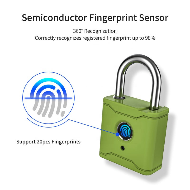 Waterproof Candado Con Huella Digital Wifi Wholesale Smart Fingerprint Padlock