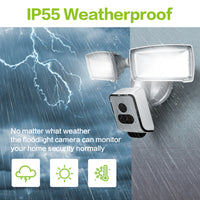 Security Camera Wifi 2K 3MpFloodlight Lamp Wifi Floodlight Security Camera
