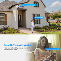 Night Vision Base Station Solar Battery Powered Wireless Security Camera System