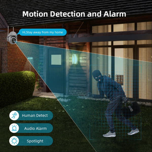 8 Channel 8MP Security Camera System Wireless Cctv 8ch PTZ Wifi Kit