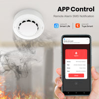 SMATRUL Fire Protection 90db Tuya WiFi Smart Smoke Alarms Detector