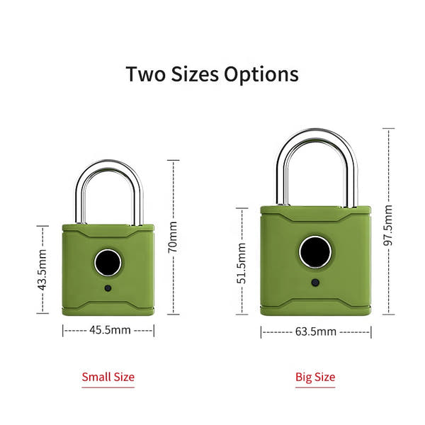 Waterproof Candado Con Huella Digital Wifi Wholesale Smart Fingerprint Padlock