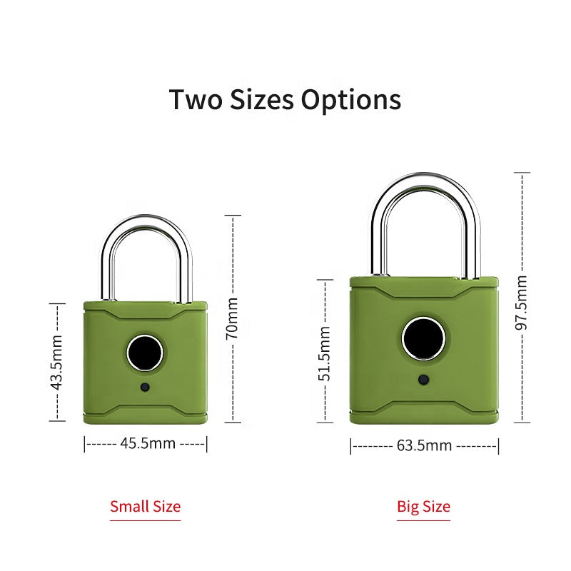 Waterproof Candado Con Huella Digital Wifi Wholesale Smart Fingerprint Padlock