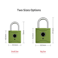 Waterproof Candado Con Huella Digital Wifi Wholesale Smart Fingerprint Padlock