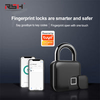 SmartLife IP65 Waterproof Wireless Fingerprint Lock , Smart Fingerprint Padlock