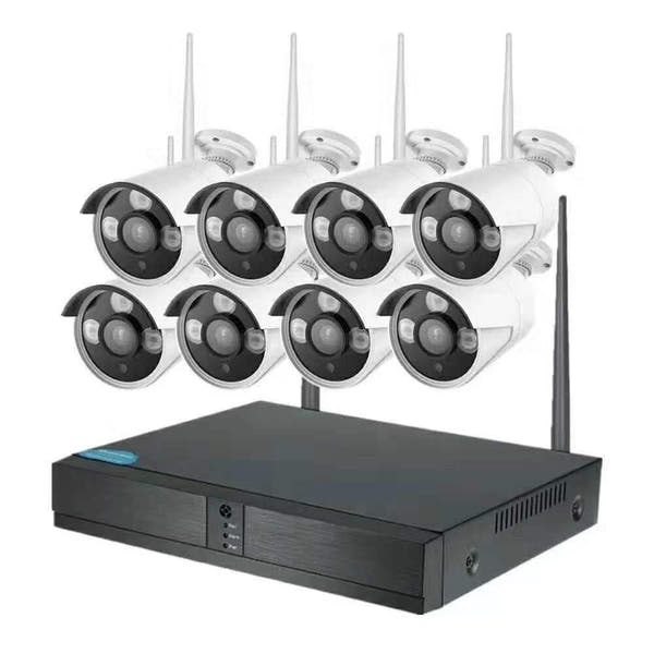 Outdoor 1080P CCTV System 8ch Wireless NVR Kit IP Wifi Security