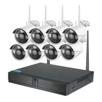 Outdoor 1080P CCTV System 8ch Wireless NVR Kit IP Wifi Security