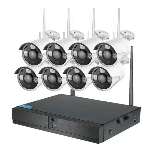 Outdoor 1080P CCTV System 8ch Wireless NVR Kit IP Wifi Security