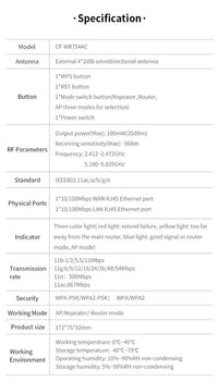 COMFAST CF-WR754AC 1200Mbps 1km Wifi Booster