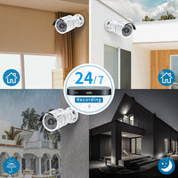 2MP Remote Cameras Kit IR  HD Video 4ch 1080P DVR Security Camera CCTV