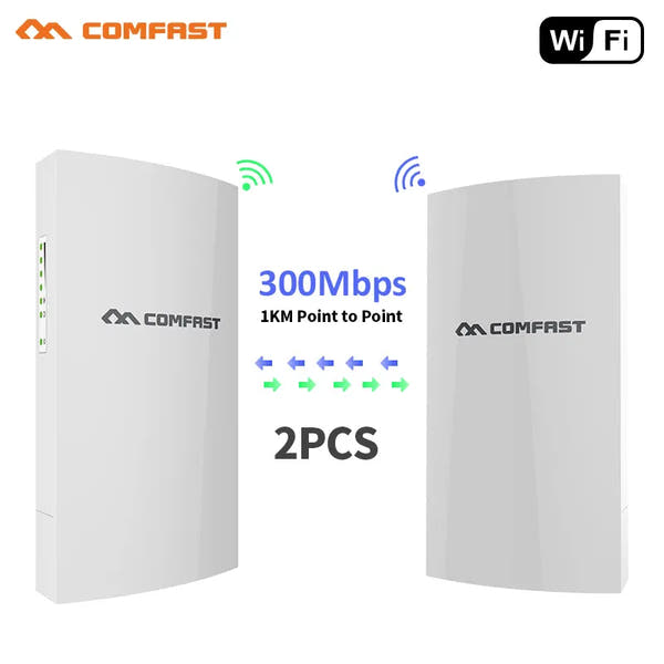 COMFAST 1KM WIFI Range Access Wireless Outdoor CPE Router Extender 2.4G