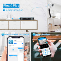 2MP Remote Cameras Kit IR  HD Video 4ch 1080P DVR Security Camera CCTV