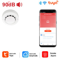 SMATRUL Fire Protection 90db Tuya WiFi Smart Smoke Alarms Detector