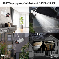 Wireless Security System One-Way Audio Night Vision Outdoor WiFi Wireless Camera