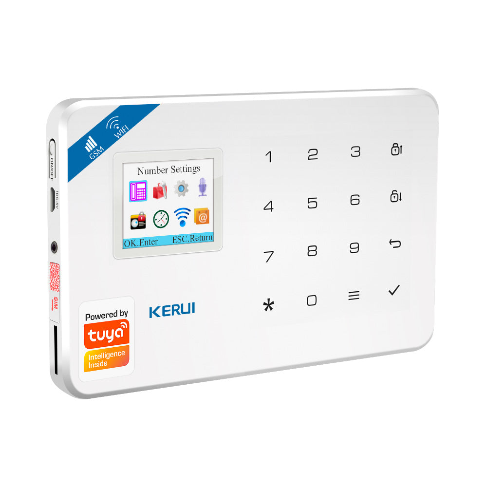 WiFi GSM Alarm System 6MP Solar Camera PIR Motion Sensor 5MP Indoor Camera Set