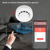 SMATRUL Fire Protection 90db Tuya WiFi Smart Smoke Alarms Detector