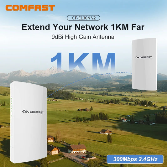 COMFAST 1KM WIFI Range Access Wireless Outdoor CPE Router Extender 2.4G